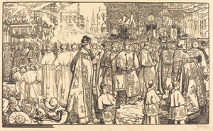 Corpus Christi Procession at Nantes by Auguste Lepere