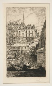Demolition of the House of Sabra, Near the Palace of Justice by Auguste Lepere