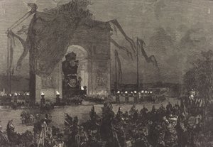 Funerals of Victor Hugo. The Vigil