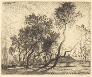 The Farm with Poplars of Holland