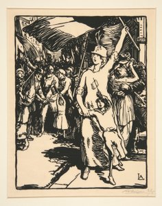 War is Declared, from La Guerre de 1914, first series, no. 8 by Auguste Lepere