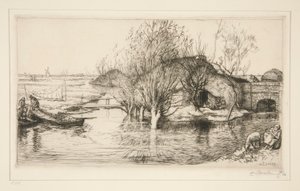 The Flooded Hovel (Vendee) by Auguste Lepere