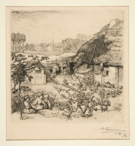 Shelter [Saint-Jean-de-Monts] by Auguste Lepere