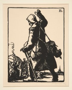 Soldier on Leave, from La Guerre de 1914, first series, no.16