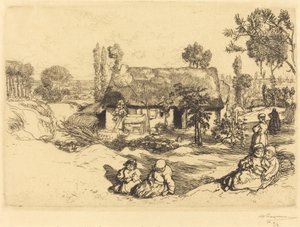Shelter for the Poor, Vendee by Auguste Lepere