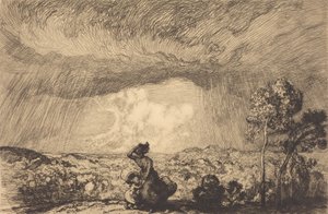 Storm on the Dune, Vendee by Auguste Lepere