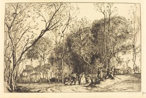Summer in Saint-Martin, the Past Nuptials by Auguste Lepere