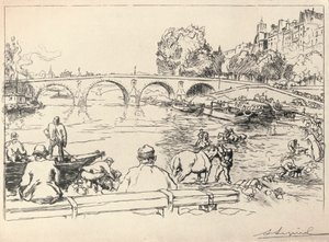 The Watering Place at the Pont Marie