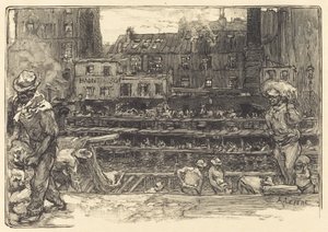 Unloading, Canal St. Martin, 1890