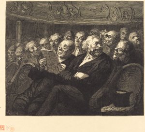 Orchestra Seats by Auguste Lepère after Honoré Daumier
