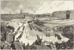 Military Honors Rendered to the Mortal Remains of Admiral Courbet by Auguste Lepère and Louis Tinayre