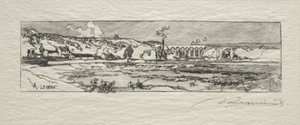 Pond of Issy les Moulineaux by Auguste Louis Lepère