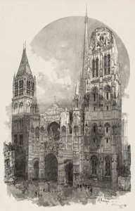 Rouen Illustrated: The Cathedral of Rouen by Auguste Louis Lepère