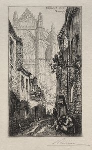 Narrow Street, Beauvais by Auguste Louis Lepère