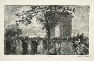 Return from the Woods by Auguste Louis Lepère
