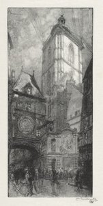 Rouen Illustrated: The Gros Horloge by Auguste Louis Lepère