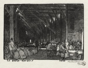 Rouen Illustrated: The Halle aux Blés by Auguste Louis Lepère