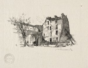 St. Julien le Pauvre: The Presbytery by Auguste Louis Lepère