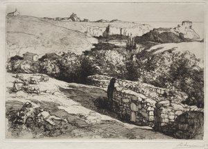 View of the Port of La Meule by Auguste Louis Lepère