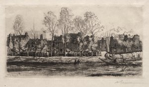 Amiens, the Banks of the Somme by Auguste Louis Lepère