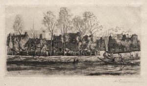 Amiens, the Banks of the Somme, 1907 by Auguste Louis Lepère