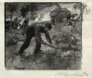 Heather Pullers by Auguste Louis Lepère
