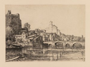 Auguste Lepère: Clisson Loire-Maritime by Auguste Louis Lepère