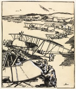 Planes Resting on the Ground (recto)