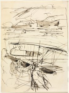 Planes Resting on the Ground (verso)