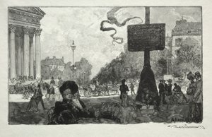 Coin de la Rue Royale, 1890 by Auguste Louis Lepère