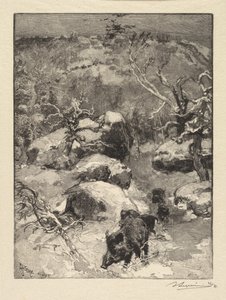 Fontainebleau Forest: Cuvier-Châtillon Cliff by Auguste Louis Lepère