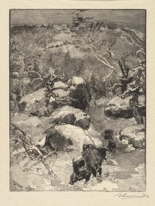 Fontainebleau Forest: Cuvier-Châtillon Cliff by Auguste Louis Lepère