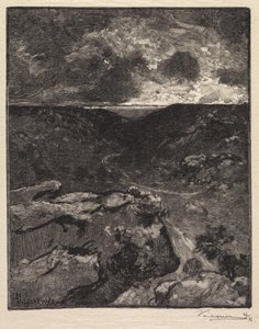 Fontainebleau Forest: Franchard Valley by Auguste Louis Lepère