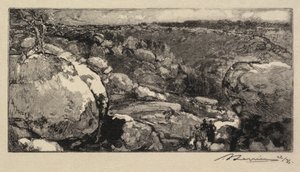 Fontainebleau Forest: The Cirque of Long-Rocher by Auguste Louis Lepère