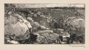 Fontainebleau Forest: The Cirque of Long-Rocher, 1888 by Auguste Louis Lepère