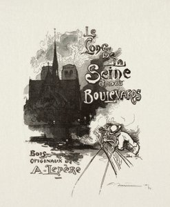 Frontispiece: Along the Seine and the Boulevards by Auguste Louis Lepère