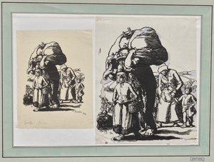 Fugitives by Auguste Louis Lepère