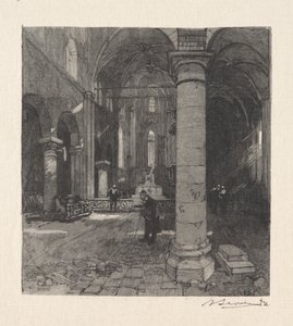 Interior of the Church by Auguste Louis Lepère