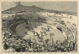 The Festival of Pompei, The Circus of Gladiators by Auguste Louis Lepère