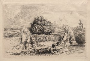 Sheaves of Rye, Crèvecoeur by Auguste Louis Lepère