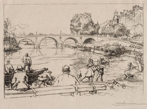 The Watering Place at Pont Marie