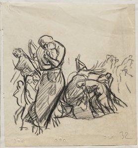 The Fire of Louvain by Auguste Louis Lepère
