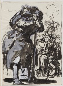 The Retreat after Charleroi by Auguste Louis Lepère