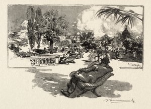 The Terrace of Liberal Arts by Auguste Louis Lepère