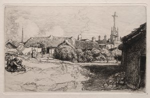 The Calvary, St. Jean-de-Mont by Auguste Louis Lepère