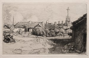Le Calvaire, St. Jean-de-Mont, 1909 by Auguste Louis Lepère