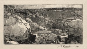 The Circus of Long Rock by Auguste Louis Lepère