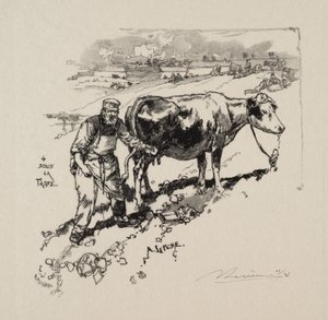 The Milkman by Auguste Louis Lepère