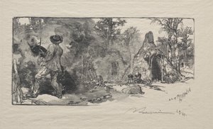 The Charcoal Burners by Auguste Louis Lepère