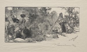Les Charbonniere, 1887 by Auguste Louis Lepère